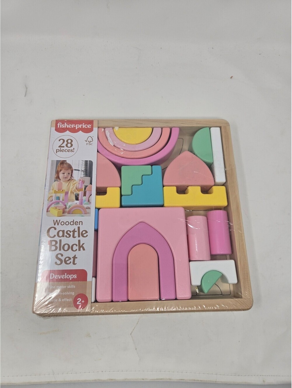 Wooden Castle Block Set 28 pieces